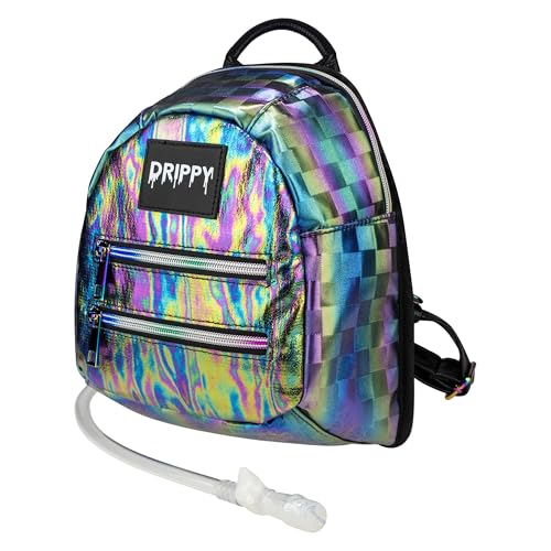 Oil Slick Mini Hydration Pack with Leakproof Bladder for Festivals - Rave Hydropack - Variation of THIS listing