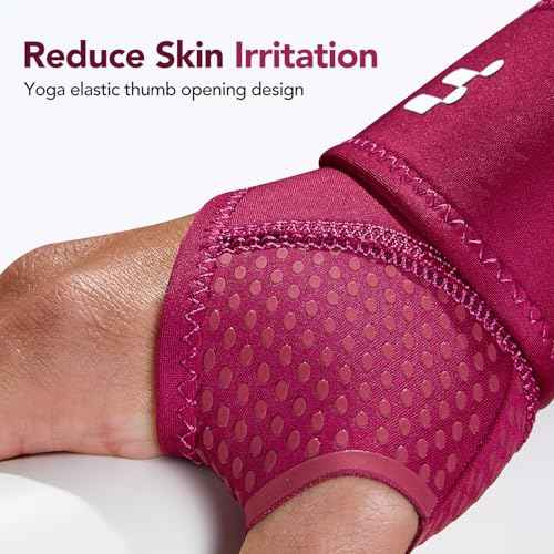 Wrist Brace with Soft Thumb Opening for Mild Carpal Tunnel Relief Tendonitis Arthritis Sprains (Not for Thumb), Compression Wrist Brace for Left Hand, Adjustable Wrist Support Wrap, 1 Unit