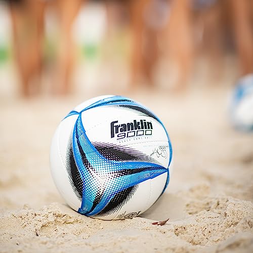 Franklin Sports Pro Beach Volleyball Ball - Kerri Walsh Jennings 9000 Beach Game Sand + Outdoor Volleyball - Competition Ball for Sand + Outdoor Courts - Hand Sewn Synthetic Leather
