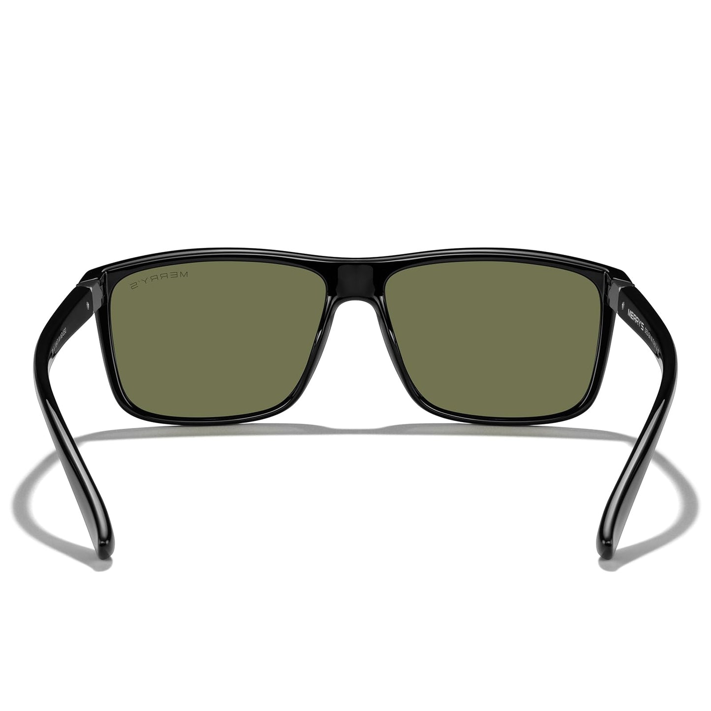 MERRY'S Rectangular Polarized Sports Sunglasses for Men Women Cycling Driving Fishing UV400 Protection S8225