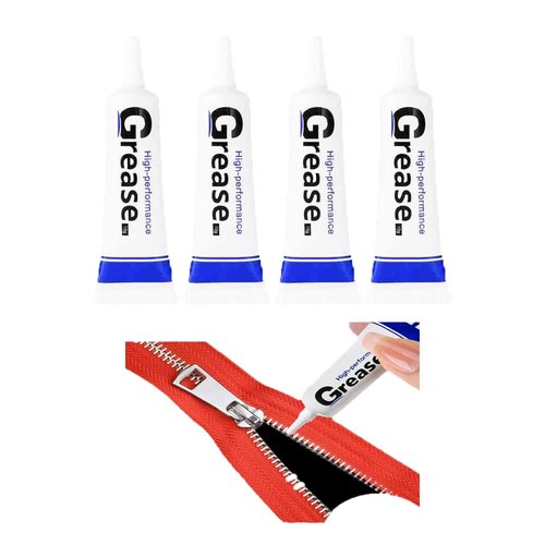 4 Pack Zipper Lube Snap and Zipper Lubricant for Boat Care Marine Snap Lube Stick Tube for Boat, Canvas, Wetsuit Drysuit