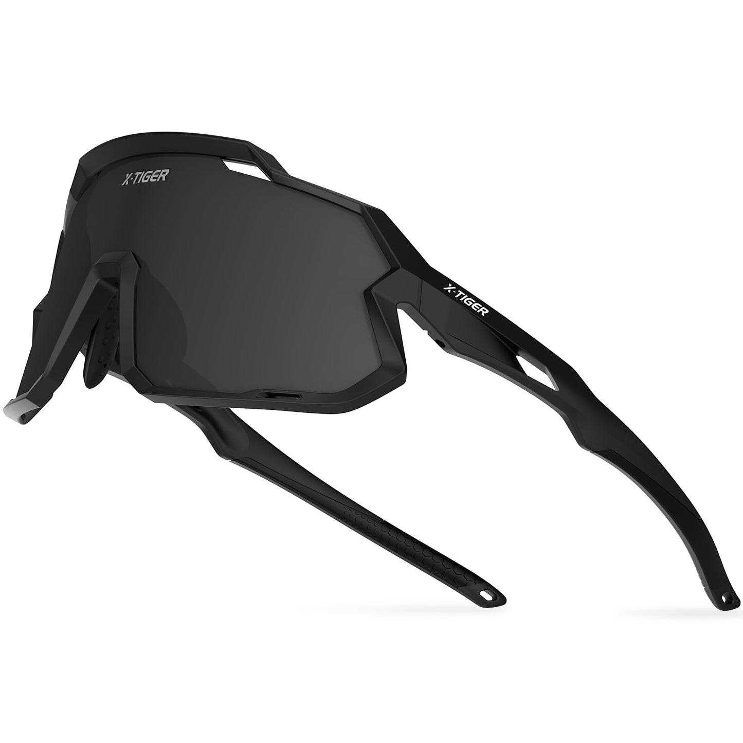 X-TIGER Kids Sunglasses Polarized Youth Baseball Sunglasses for 8-14 boys girls UV400 Sports Softball Cycling Glasses black