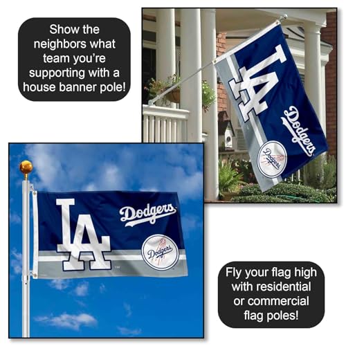 WinCraft Los Angeles Dodgers Logo Insignia 3x5 Foot Grommet Banner Flag