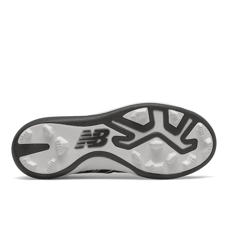 New Balance Kids 4040 V6 Molded Baseball Shoe - Black/White +2 Little Kid