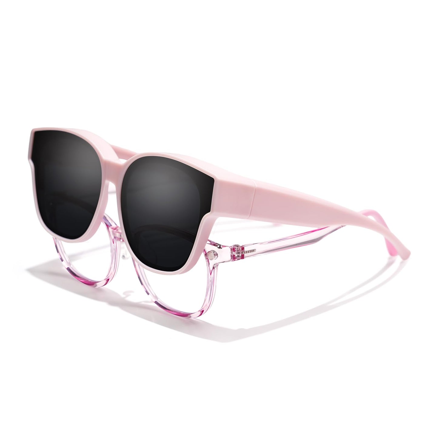EYEBUDDY Fit Over Glasses Sunglasses for Kids Shades Polarized Sunglasses Oversized Square Sun Glasses Boys & Girls UV Protection