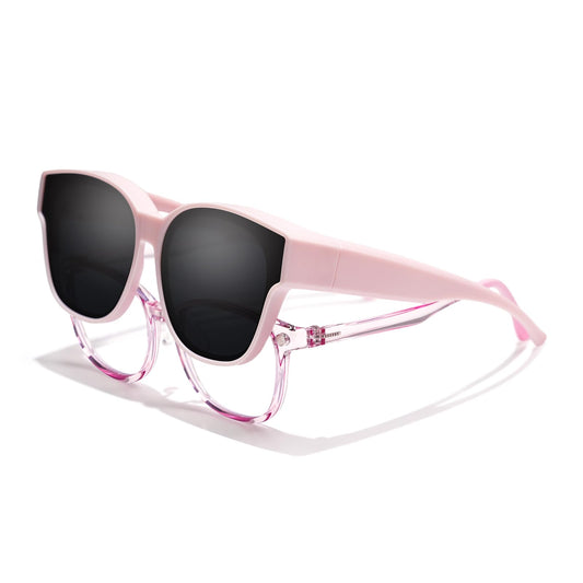 EYEBUDDY Fit Over Glasses Sunglasses for Kids Shades Polarized Sunglasses Oversized Square Sun Glasses Boys & Girls UV Protection