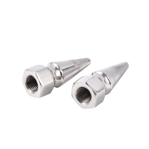 Lowrider 304 Stainless Steel Spike Axle Nuts Schwinn Cruiser Chopper BMX Stingray 3/8"-24