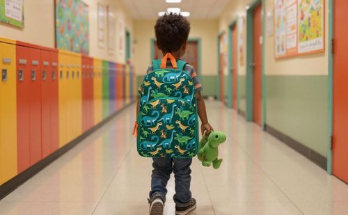 Trailmaker 15 Inch Kids Backpacks for Boys & Girls | Preschool, Kindergarten, Elementary School Backpacks with Adjustable, Padded Straps (Prehistoric Pals)