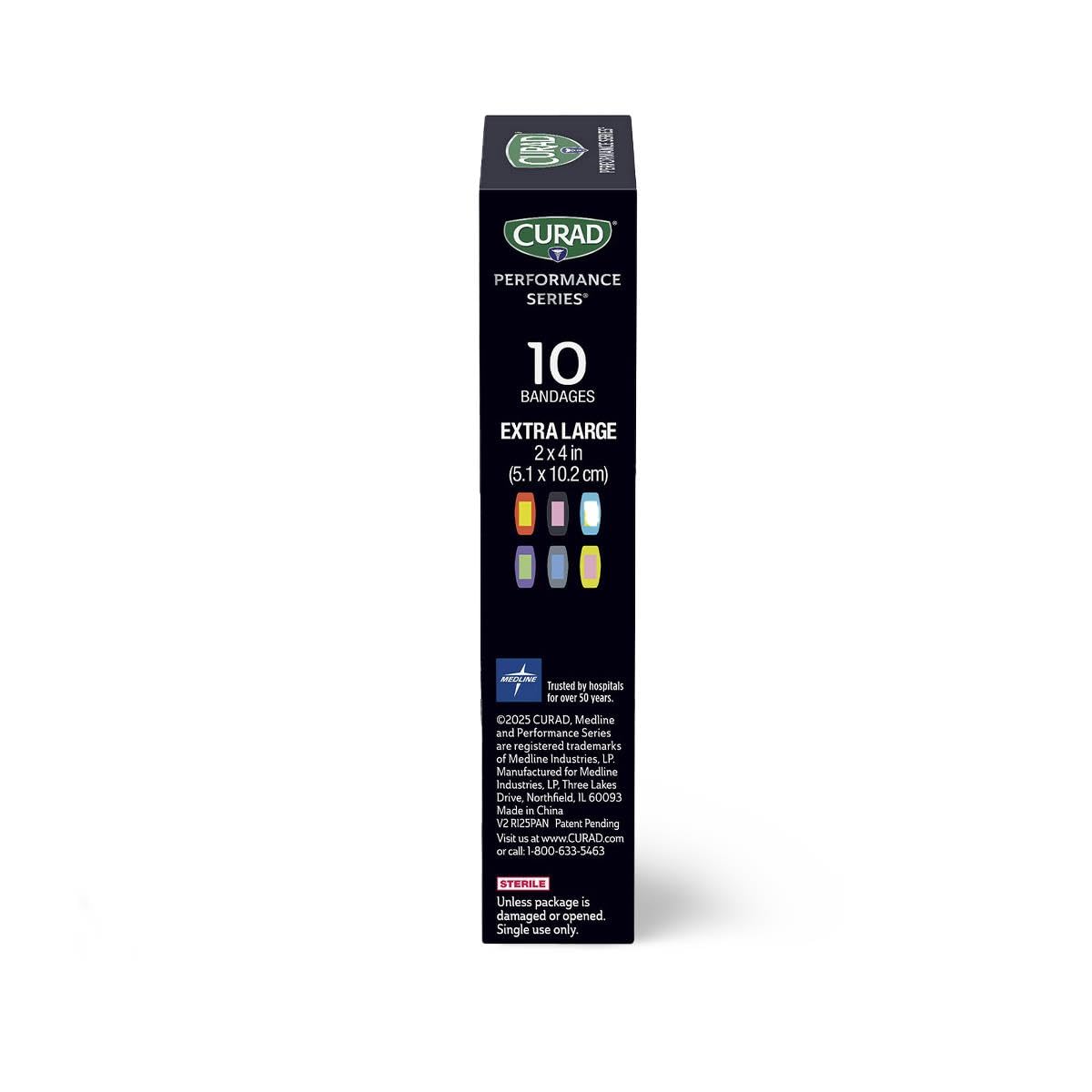 CURAD® Performance Series® Extra Large Antibacterial Bandages, 30 Count