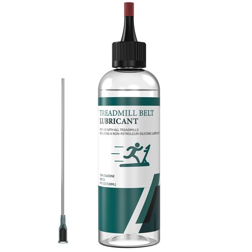 Treadmill Belt Lubricant, 100% Silicone Treadmill Lube High-Temperature Resistant Stable Lubricant, with Application Tubes and Precision Screw Caps 500cs, 4.2 Ounce