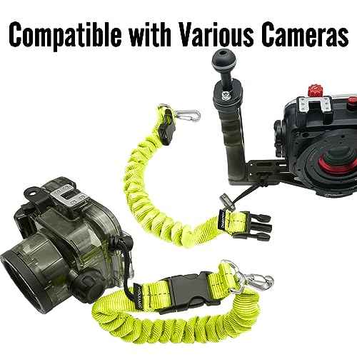 nitescuba Scuba Diving Spring Clip Lanyard Anti-Lost Lanyard with Quick Release Buckle for Outdoor Sports