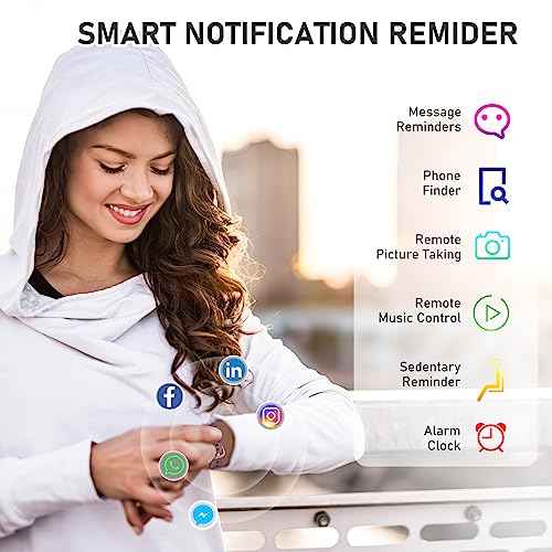 Fitness Tracker with 24/7Heart Rate, Blood Pressure, Sleep Tracking, Calorie, Activity Tracker with 1.1" AMOLED Color Screen, Waterproof Step Tracker for Android iPhones Women Men