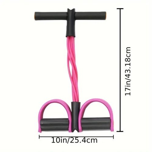 Multifunction Elastic Yoga Pedal Puller Resistance Band, 6-Tubes Tension Rope, for Abdomen/Arm/Leg Stretching Slimming Training