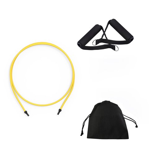 Resistance Bands with Handles, Exercise Resistance Bands, for Resistance Training, Physical Training, Muscle Toning, Yellow