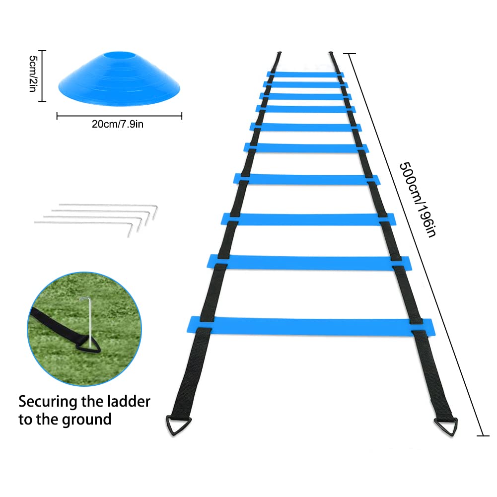 HOTOOLME Speed Agility Training Set for Football Soccer Basketball