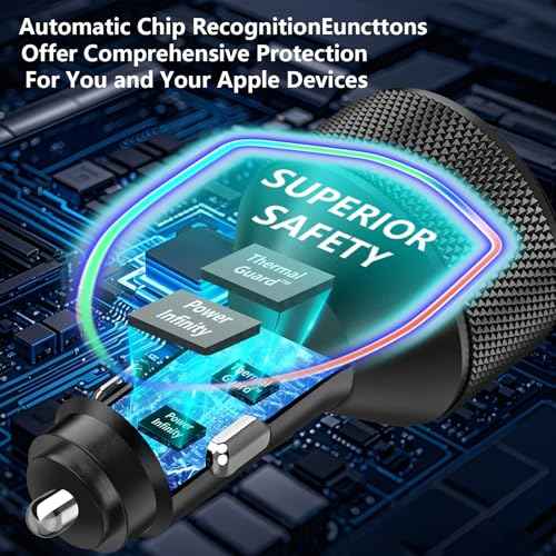 Car Charger USB C, Stuffcool 90W PD Dual USB-C & USB-A Car Power Adapter 4 in 1 PD/QC Type C Fast Charge Cigarette Lighter Adapter USB Charger for iPhone 17 17 Pro 16 15 14 13 12/Galaxy S25 S24/Pixel