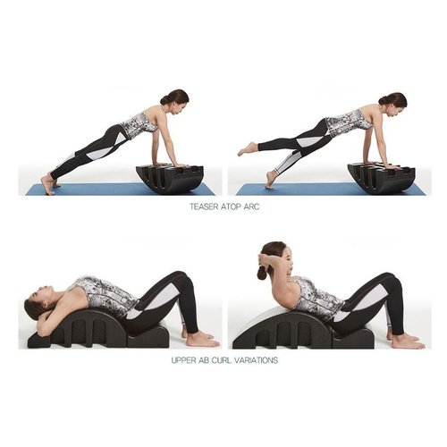 Thia Spine Corrector, Balanced Pilates arc Spine Corrector Back Pain Reliefback, Pilates Yoga Wedge Massage Table for Spine Health, Balance, Core Strengthening and Stretching