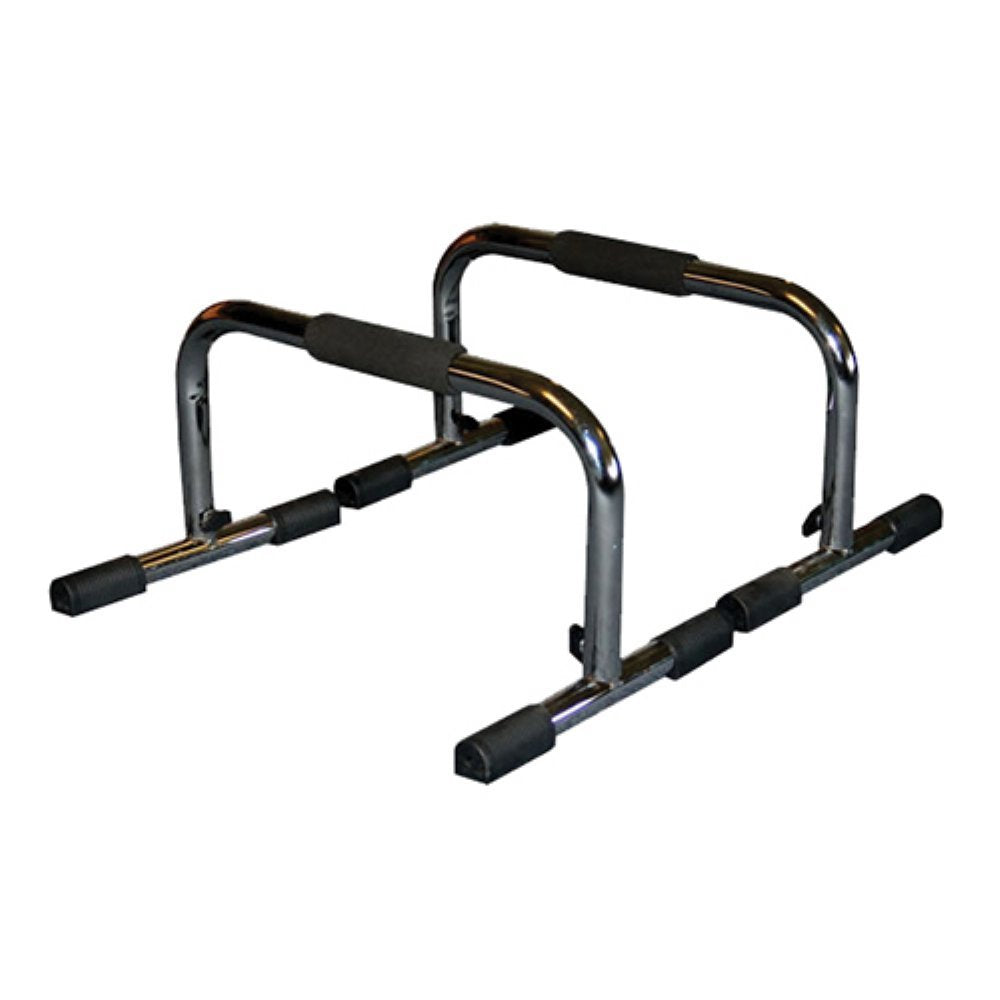 JFIT Tall 9″ Pro Push Up Bar Stand - Durable Metal Fitness Equpiment Made in Taiwan - Padded Handles For Secure Grip, Non Skid Feet, Elevated Bar For Enhanced Push Ups