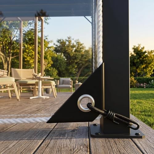 8x8ft Heavy Duty Waterproof Clear PVC Tarpaulin with Grommets - Greenhouse, Patio Cover