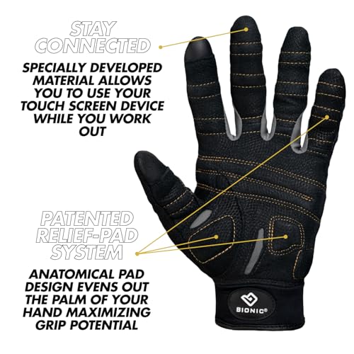 Bionic Women's Beastmode Full Finger Workout Gloves - Medium
