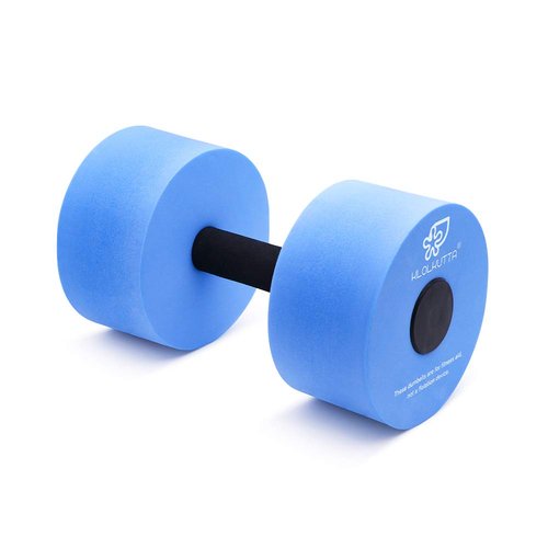 KLOLKUTTA Water Dumbbells, Blue Aqua Dumbbells Set High-Density EVA-Foam Dumbell Resistance for Water Aerobics Fitness and Pool Exercises
