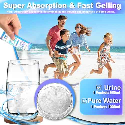 PortablePortable Toilet Gel, Poo Powder for Portable Toilet, Camping Toilet Gel, Pee Powder, Portable Toilet Powder for Outdoor Camping and Hiking Toilet Gel Powder