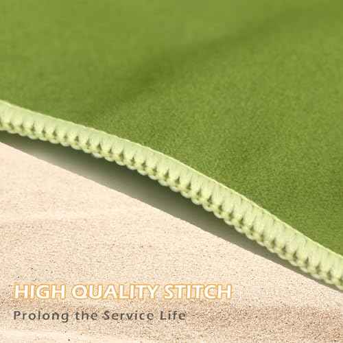 Eunzel Microfiber Beach Towel, Quick Dry Travel Towel Large Sand Free Towel for Beach, Camping, Swim Pool, Gym, Sports& Yoga 71"x32", Palm Green