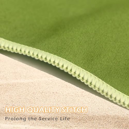 Eunzel Microfiber Beach Towel 71x32 Inches, Sand-Free, Quick Dry, Large Travel & Pool Towel - Palm Green