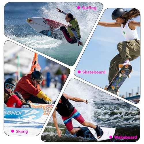 Surfboard Wall Mount Rack ? Beech Wood Surf Board Wall Hangers with M6 Expansion Bolts ? Vertical or Horizontal Surfboard Storage for Longboard, Shortboard, Skimboard