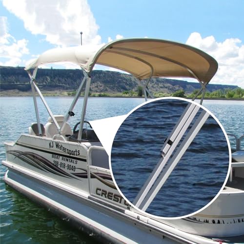 Pontoon Bimini Top Clips for 1-1/4 Inch Square Tube Hardware – Durable Marine Accessories