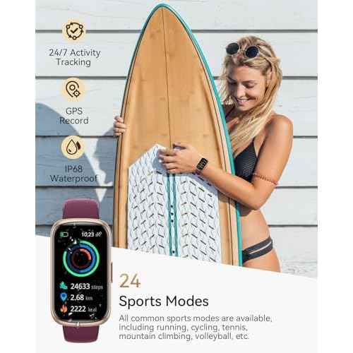 Fitness Tracker Watch, Smart Watches for Women with Heart Rate/Blood Oxygen/Sleep Monitor, 20+ Sports Modes Fitness Watches for Women/Men, Activity & Step Tracker Smart Watch for Android/iOS Phones