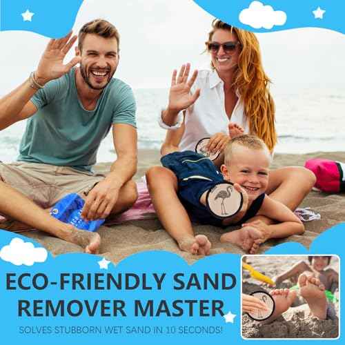Beach Sand Remover Sand Eraser Brush Wipe Mitt Family Kids Women 2025 Summer Beach Vacation Essentials Hawaii Honeymoon Accessories European Costa Rica Bahamas Trip Must Haves Alaska Cruise Ship Gear