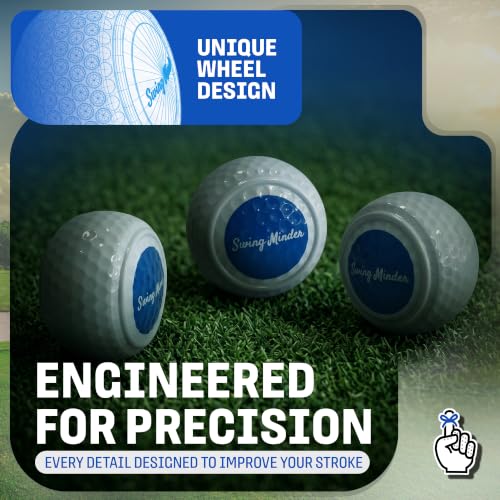 Golf Putting Training Aid Set of 3 Wheels for Accurate Stroke Practice