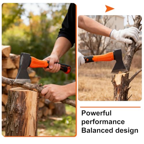 14-Inch Camping Hatchet Axe for Wood Splitting and Outdoor Use