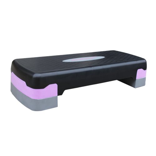 Height-Adjustable 4"-6" Aerobics Step Platform Fitness Equipment Workout Stepper Trainer For Indoor Exercise