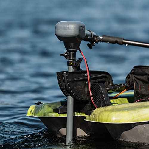 Pelican Transom Kayak Motor Mount - Quick & Easy Trolling Motor Setup - The Catch Series - Black