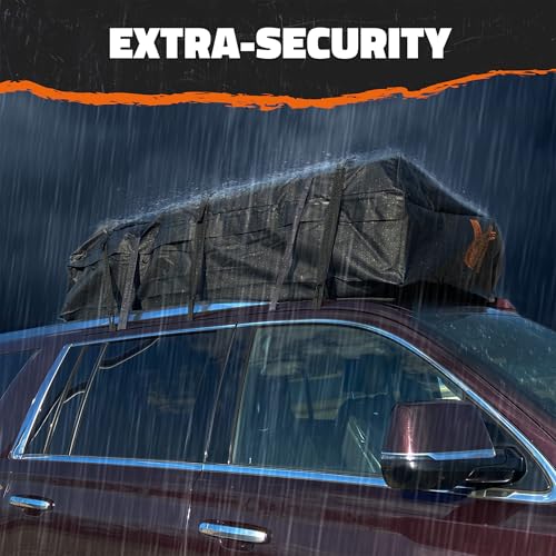Mockins XXL Car Roof Bag 40 Cu Ft Waterproof Soft Shell Luggage Carrier