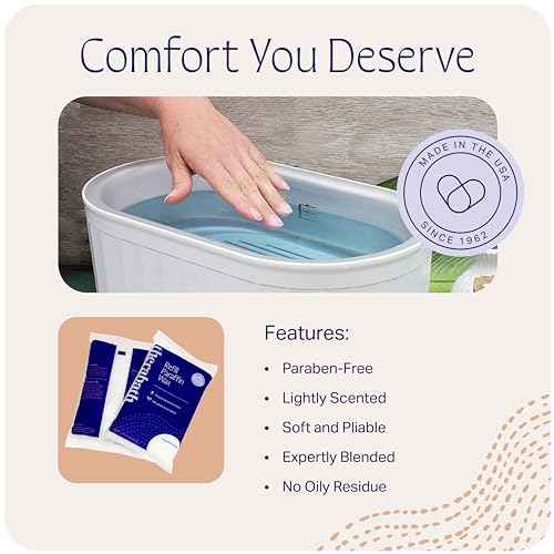 Therabath Paraffin Wax Refill - Thermotherapy - Use to Relieve Arthritis Discomfort, Stiff Muscles, & Dry Skin - for Hands, Feet, Body - Deeply Hydrates & Protects - Made in USA, 4 lb. PeachE