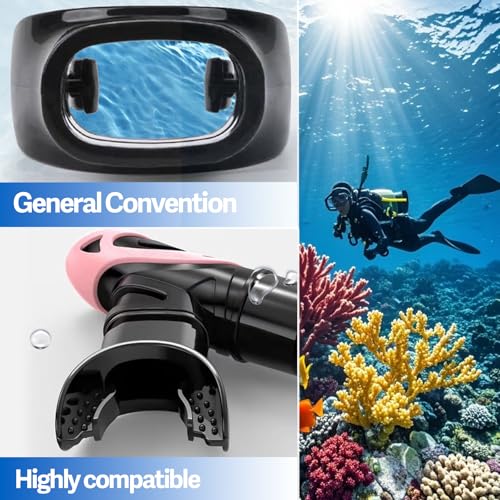 Universal Silicone Regulator Mouthpiece with Tie for Scuba Diving & Snorkeling - Clear