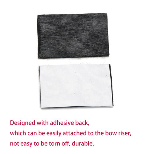 ZSHJGJR 5pcs Archery Arrow Rest Plate Traditional Hair Rest Fur Adhesive Backed Stick on Traditional Hunting Bow Recurve Longbow Right Left Handed