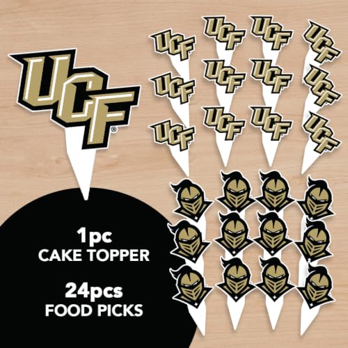 Team Spirit Cupcake Toppers and Food Picks Set - 25 pcs for Game Day