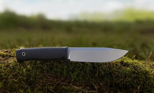 WEILUXU Tactical Fixed Blade Knife, 5.87 inch Blade, 4.65 inch Kray-Ex Handle, Stonewashed 420 Stainless Steel, with Secure-Ex Sheath (B-Silver)
