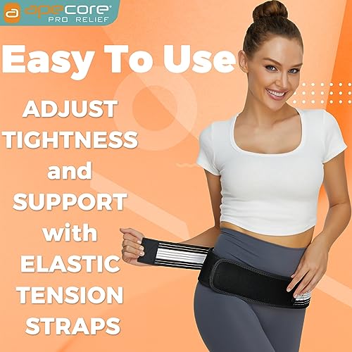 Sacroiliac Hip Belt for Women and Men That Alleviates Sciatic, Pelvic, Lower Back, Leg and Sacral Nerve Pain Caused by Si Joint Dysfunction| Trochanter Brace (XL-XXL)