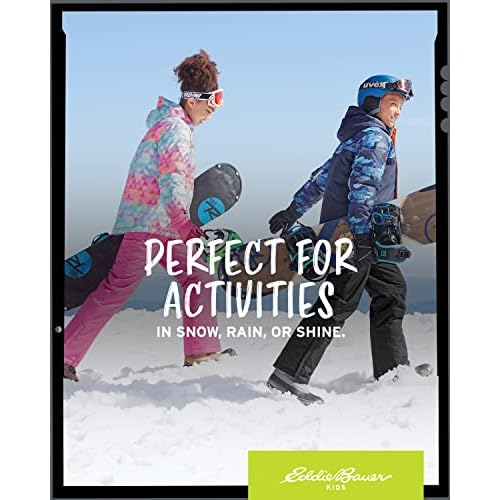 Eddie Bauer Kids Snow Bib - Insulated Waterproof Kids Snow Suit - Cozy Outdoor Activewear Overalls for Girls and Boys (3-16)