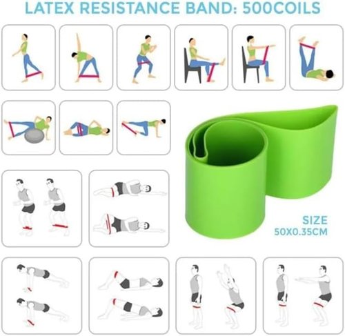 Pilates Kit, Pilates Essentials Kit for Women, Booty Bands for Working Out Glutes with Yoga Ball 25cm Figure 8 Resistance Yogas Bands (Pink,One Size)
