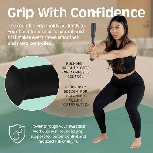 Retrospec Grip Steel Club Strength Training, Rehabilitation, Stretching, Conditioning and Rotational Training - 5, 10, 15lb Options for Women & Men