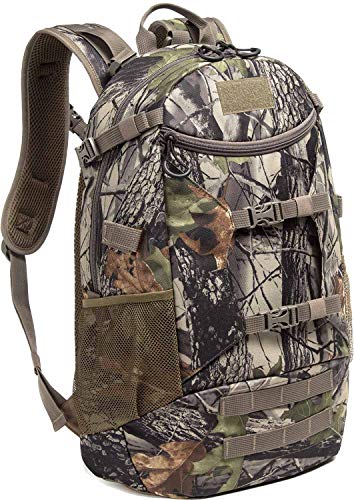 Camo Hunting Backpack with Rain Cover for Men Outdoor Daypack