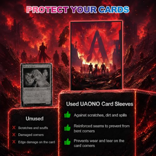UAONO MTG Card Sleeves 100 Count Standard Size - Rally