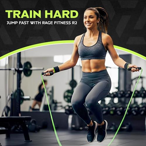 Speed Jump Rope for Cardio Fitness - Adjustable PVC Handle & Smooth Bearings