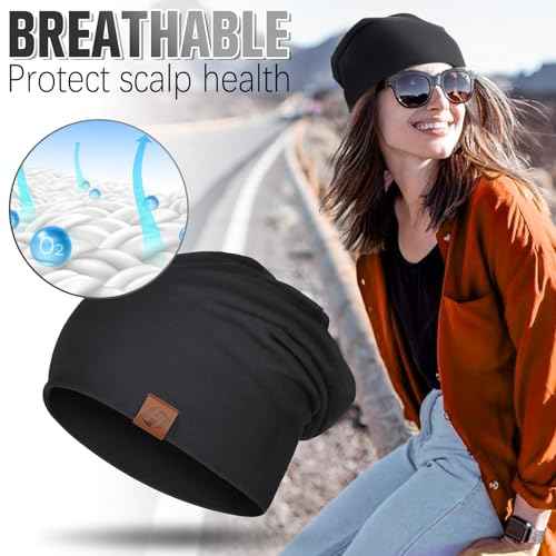 Beanie Cotton Soft and Skin Friendly Unisex Beanie Hat Beanies Hats Men Slouchy Beanie Hats for Women
